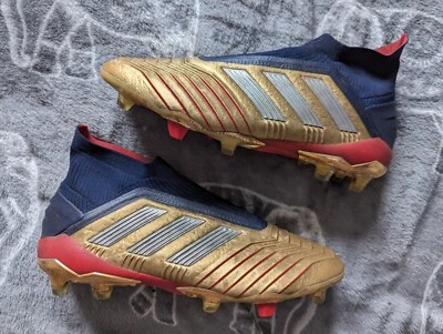 Adidas Predator 19+ Beckham Zinedine Zidane Limited Edition Gold Boots Size 8 Uk • £79.95