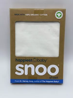 Happiest Baby 100% Organic Cotton SNOO Baby Bassinet Fitted Sheet IVORY • $12.90