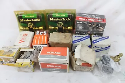 New NOS Master Lock Hall Closet Deadbolt Cylinder Deadbolt Cabinet Schlage Yale • $64.99