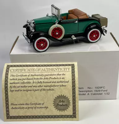 1929 Ford Roadster Model A Cabriolet 1:32 Collectible Model Car 1929FC • $9.38