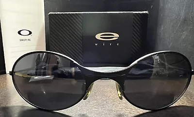 Oakley E Wire 1.0 Black#05-501 Sunglasses.Vintage.Very Rare.W/Original Box&Cloth • $468.88