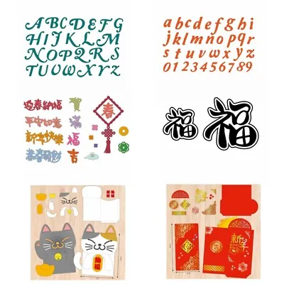 $19.68 • Buy Alphabet Chinese New Year Greetings Metal Cutting Dies For Scrapbooking Crafting