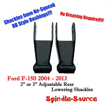 2  3  Drop Lowering Shackles SET FOR 2004 - 2014 Ford F-150 RB Silent Bushings • $35.84