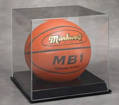$69 • Buy Acrylic Full Size Basketball Display Case - UV Protection