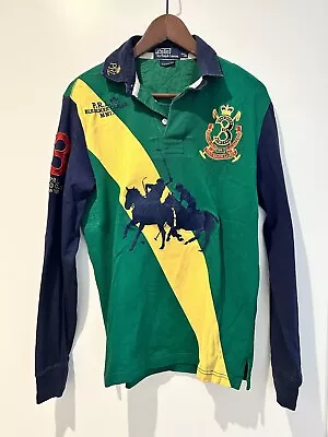 Ralph Lauren Polo Rugby Shirt Long Sleeve Size S But More M/L • £19.99