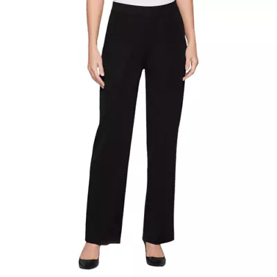 Exclusively MISOOK Womens M High Rise Pull On Straight Leg Knit Dress Pant Black • $37.99