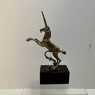 Metropolitan Museum Of Art New York Mythical Unicorn Serpent Gold Figurine • $31.96