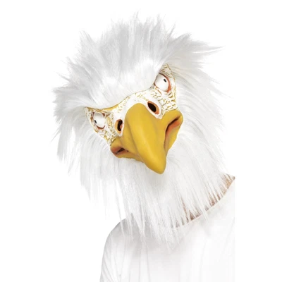 £17.89 • Buy Eagle Bird Man Overhead Fur Halloween Mask Mens Adults Fancy Dress Costume