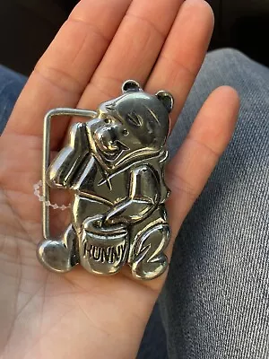 Winnie The Pooh Belt Buckle Silver Color.  • $13