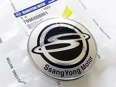 $46.98 • Buy OEM Ssangyong Logo Hood Bonnet  Emblem Badge Ssangyong Rexton #7996008001