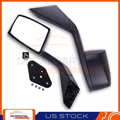 Compatible With 2004-2016 Volvo Vnl Truck Hood Driver+Passenger Side Mirrors • $102.82