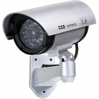 Dummy Bullet Security Camera Flashing LED Home Garden Security • £7.49