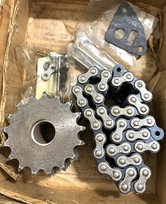 MARTIN F50B17H 3.75  OD 7/8  BORE DIA 17 TEETH 4 ROW SPROCKET GEAR 3-1/4  Tall • $385