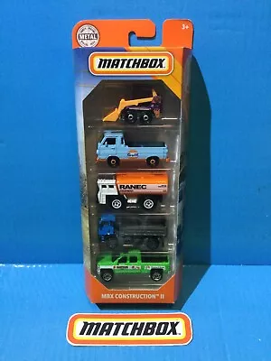 2020 Matchbox 5 Pack Construction Ii Chevy Silverado Dodge A100 Water Hauler Man • $12.88