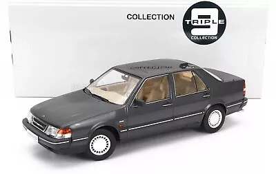 1/18 Triple9 Die-cast Metal Saab - 9000 Cd Turbo Sedan 1990 - Grey Metallic • $160.21