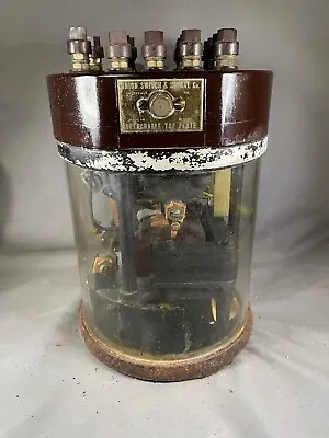 ANTIQUE UNION SWITCH & SIGNAL RAILROAD VANE LINE RELAY Pat. 1915 With Glass 4206 • $682.16