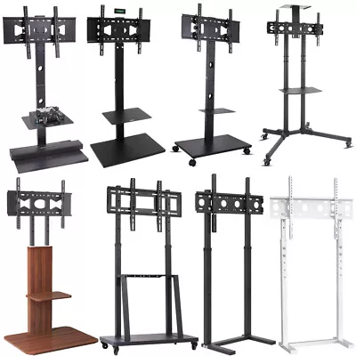 Pro Universal TV Entertainment Center Media Towers Floor TV Stand Bracket Swivel • £52.92