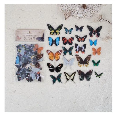 $3.98 • Buy 40 PCS Butterfly Wing Stickers Scrapbooking Bullet Journal 