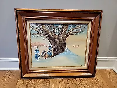 Vintage Oil Painting Depicting French Invasion Of Russia Signed C. Pope '86 • $199.99