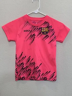 FCB Barcelona Girls Tie Dye Pink Soccer Jersey Youth Sz 6 • $17.95