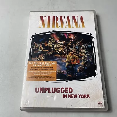 Nirvana Unplugged In New York Dvd Light Damage To Art Cover Region 0 Free Post • $10.50