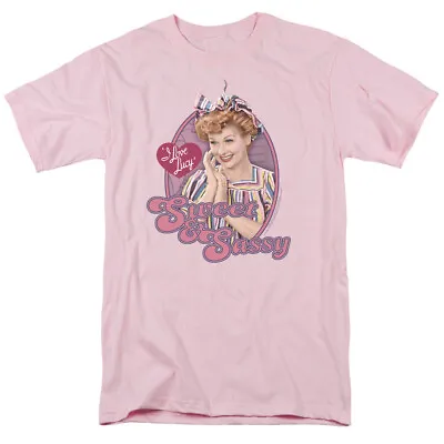 I Love Lucy Sweet & Sassy T Shirt Mens Licensed Classic TV Show Light Pink • $17.49