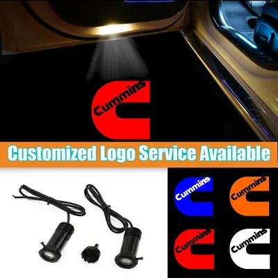 2x Cummins Logo Car Door LED Ghost Shadow Laser Projector Wired Welcome Light • $17.10