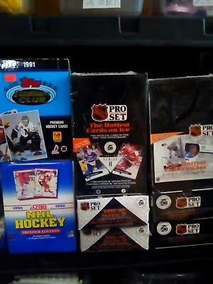 Huge Bulk Lot Of 114 Unopened Old Vintage NHL Hockey Cards In Wax Packs NEW • $16.99