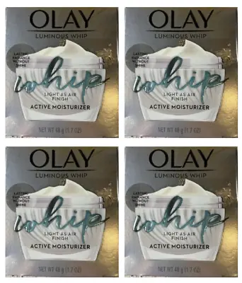 Olay Luminous Whip Light As Air Touch Moisturizer 1.7 Oz (Pack Of 4) • $76.92