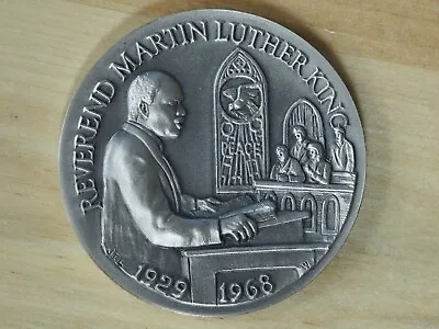 Martin Luther King Longines .999 SILVER Medal - 1.14 Troy Oz - FREE SHIPPING! D9 • $65