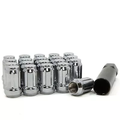 24 Lug Nuts Spline Drive Bulge Acorn 7/16 Tuner Chevrolet Buick Pontiac 7/16-20 • $23.35