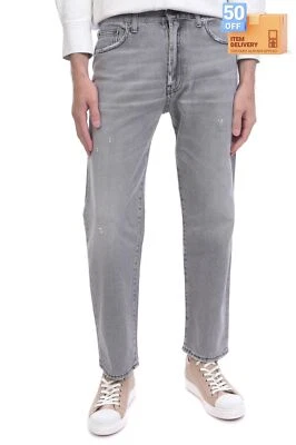 £24.99 • Buy RRP €230 PRPS Jeans Size 27 Distressed Garment Dye Tapered Long Fit Cropped