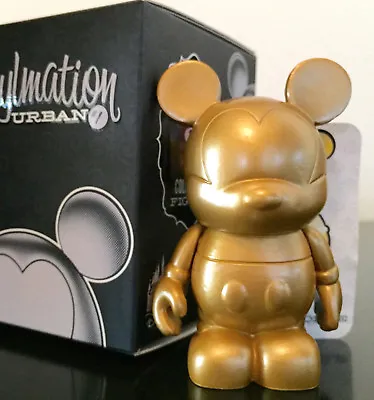 Disney Vinylmation 3  Urban Series 1 Gold Mickey Mouse Chaser Rare Toy Figure • $174.99