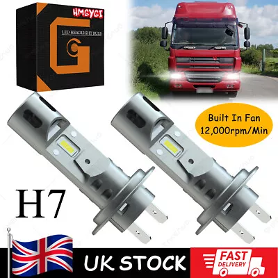 For Daf Cf 65 75 85 2x H7 24v Led Headlights Bulbs Xenon Bright White Light Z7 • £23.79