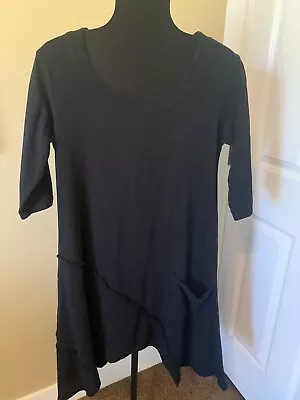 Maria De Guadalajara Black Cotton Gauze Dress/tunic Size 1 (S) • $15.99