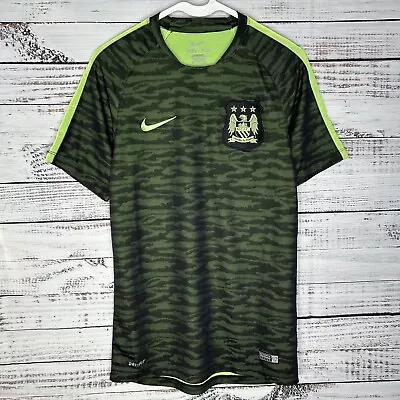 Nike Manchester City Football Club MCFC 2015/2016 Soccer Jersey Shirt Mens Small • $39.99