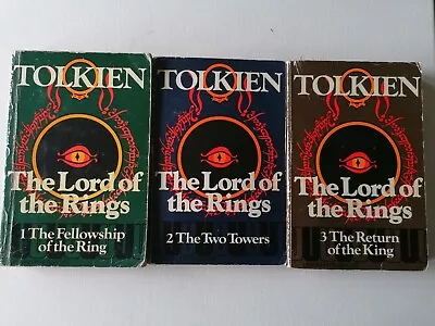 The Lord Of The Rings Trilogy Tolkien 3 X Paperbacks Unwin 4th Impression 1976 • £14.99