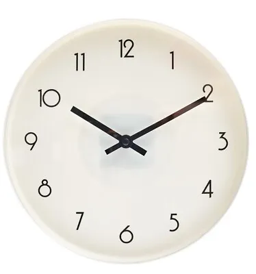 $4.95 • Buy Wall Clock Quartz Round Wall Clock Silent Non-Ticking Battery Operated White AU