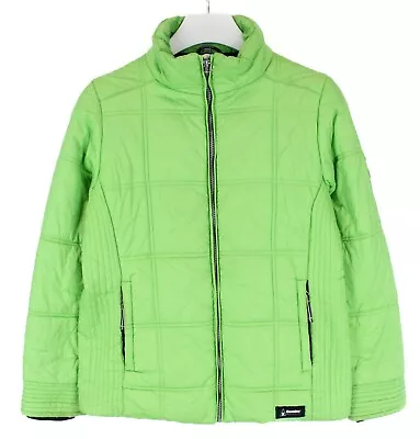 GAASTRA Jacket Men's MEDIUM Full Zip Mock Neck Padded Quilted Bright Green • $53.30