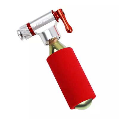 £13.19 • Buy WEST BIKING Mini Bike Bicycle Pump Fast CO2 Tyre Inflator Presta Schrader Valve