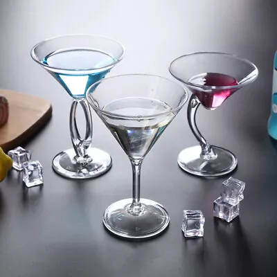 Acrylic Cocktail Cup Home Wedding Party Bar Goblet Juice Wine Drinking Glass$6 • £8.60