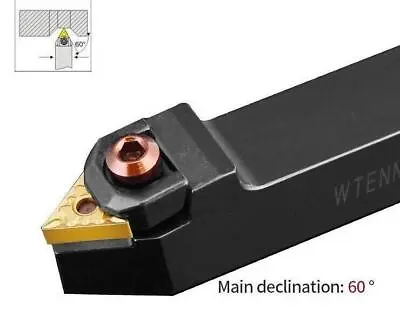 Metal Turning Tool Holder Wear Resistant Alloy Steel Inserts Lathe Cutting Set • £14.83