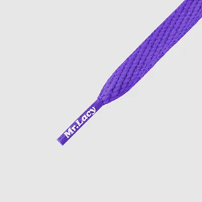 Laces Flat Violet Mr Lacy Smallies High Quality Shoelaces 90cm • £9.48