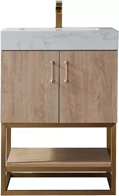 Alistair Bathroom Vanity North American Oak Finish • $673.99