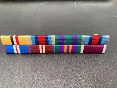 £10 • Buy MEDAL RIBBON BAR - 8 SPACE FULL SIZE - PINNED Or STUDDED Or SEWN