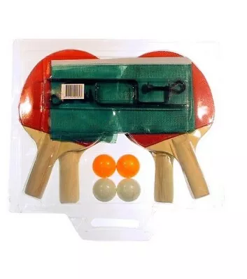 $24.90 • Buy 4 Player Family Table Tennis Ping Pong Set With 4 Balls & Net/Post