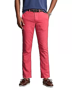 Polo Ralph Lauren Men's Classic Fit Linen Blend Pants Pale Red 40 X 32 • $69