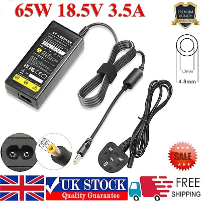 £9.99 • Buy 18.5v 3.5a 65w For Hp 550 620 625 510 530 G5000 G6000 Laptop Charger Adapter Fa
