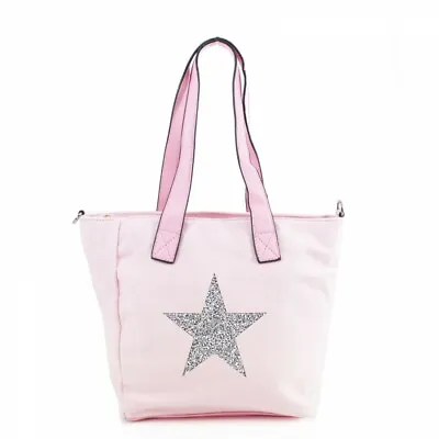 £19.99 • Buy The Olive House® Encrusted Star Design Tote Style Grab Bag Handbag Pink