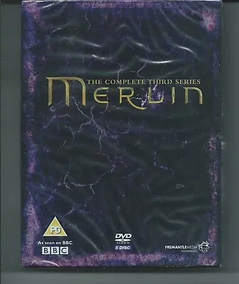 £4.99 • Buy Merlin Series Three DVD 5 Disc 2010 TV Rated PG Fantasy Drama 585 Minutes Sealed